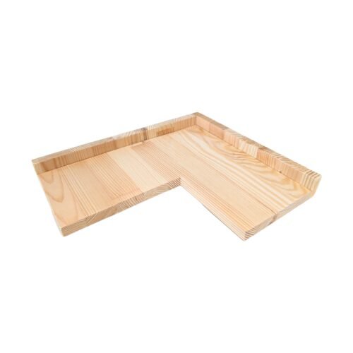 Pine Wooden Corner Cage Shelf 36x30x4cm Universal | Little Friends