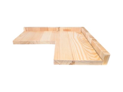 Pine Wooden Corner Cage Shelf 36x30x4cm Universal | Little Friends